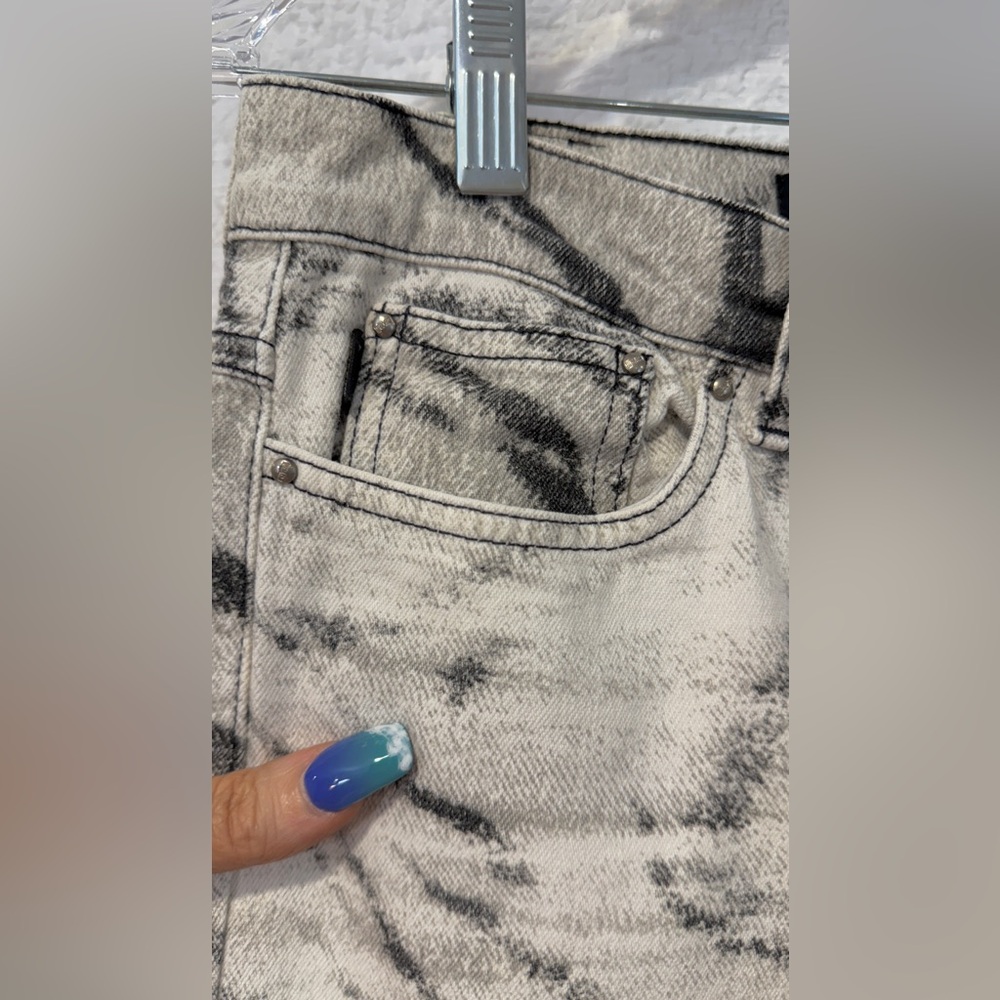 SUPER RARE HTF Vintage 2002 Just Cavalli Ombre Zebra Print Flared Jeans 29 NWOT - Picture 6 of 16